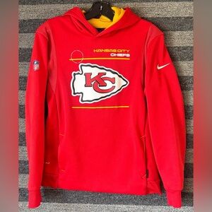 Nike Dri Fit Kansas City Chiefs Hoodie Sweatshirt Youth L 14-16 Years Old